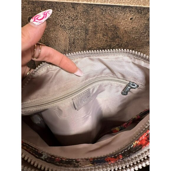 Kipling‎ Multi Pocket Splatter Paint Crossbody Purse - Picture 2 of 5